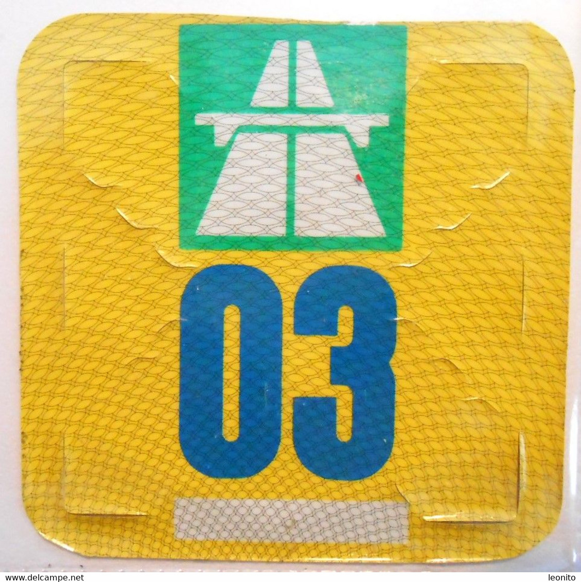 Autobahnvignette Schweiz 2003 - Number Plates