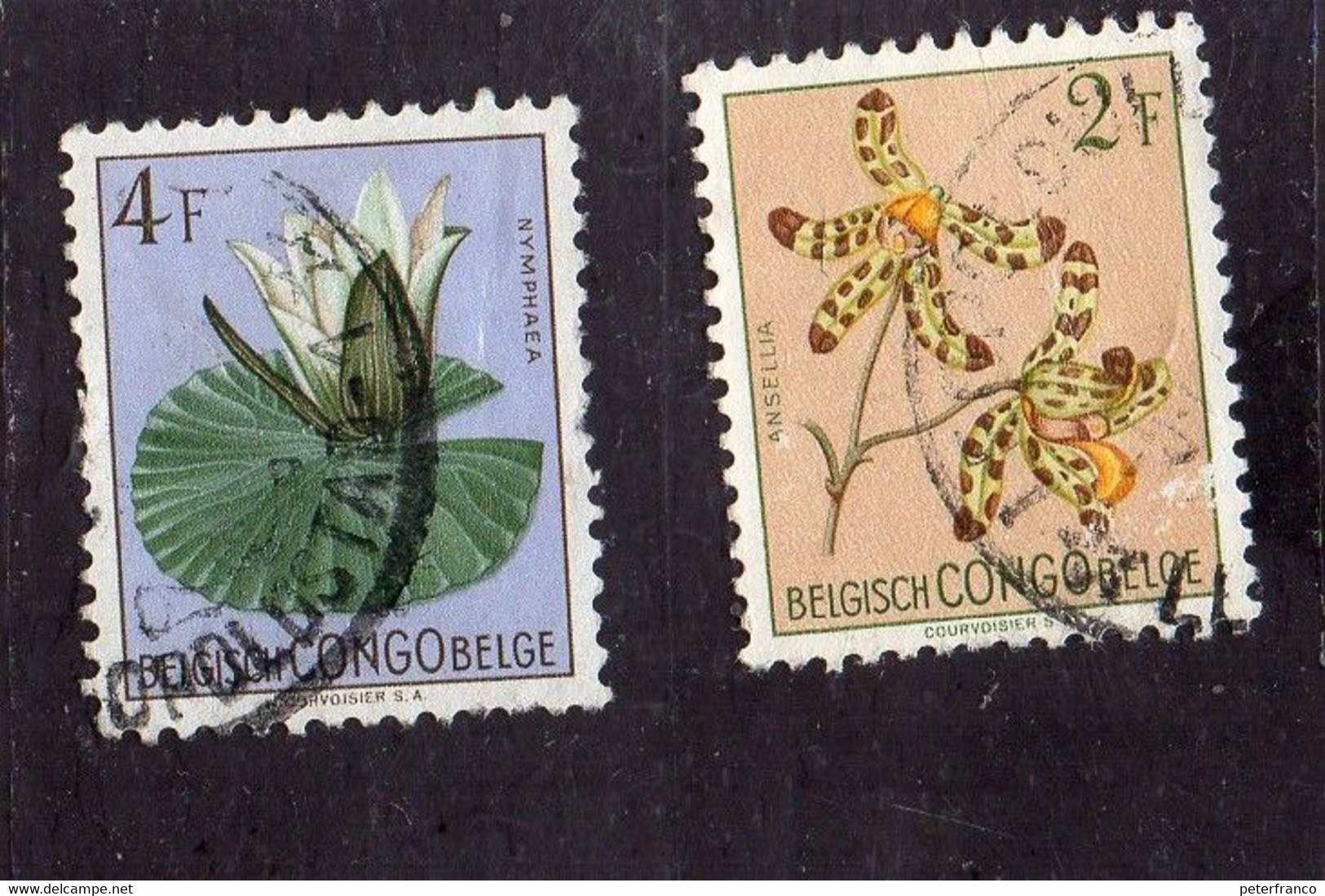 1952 Congo Belga - Fiori - Oblitérés