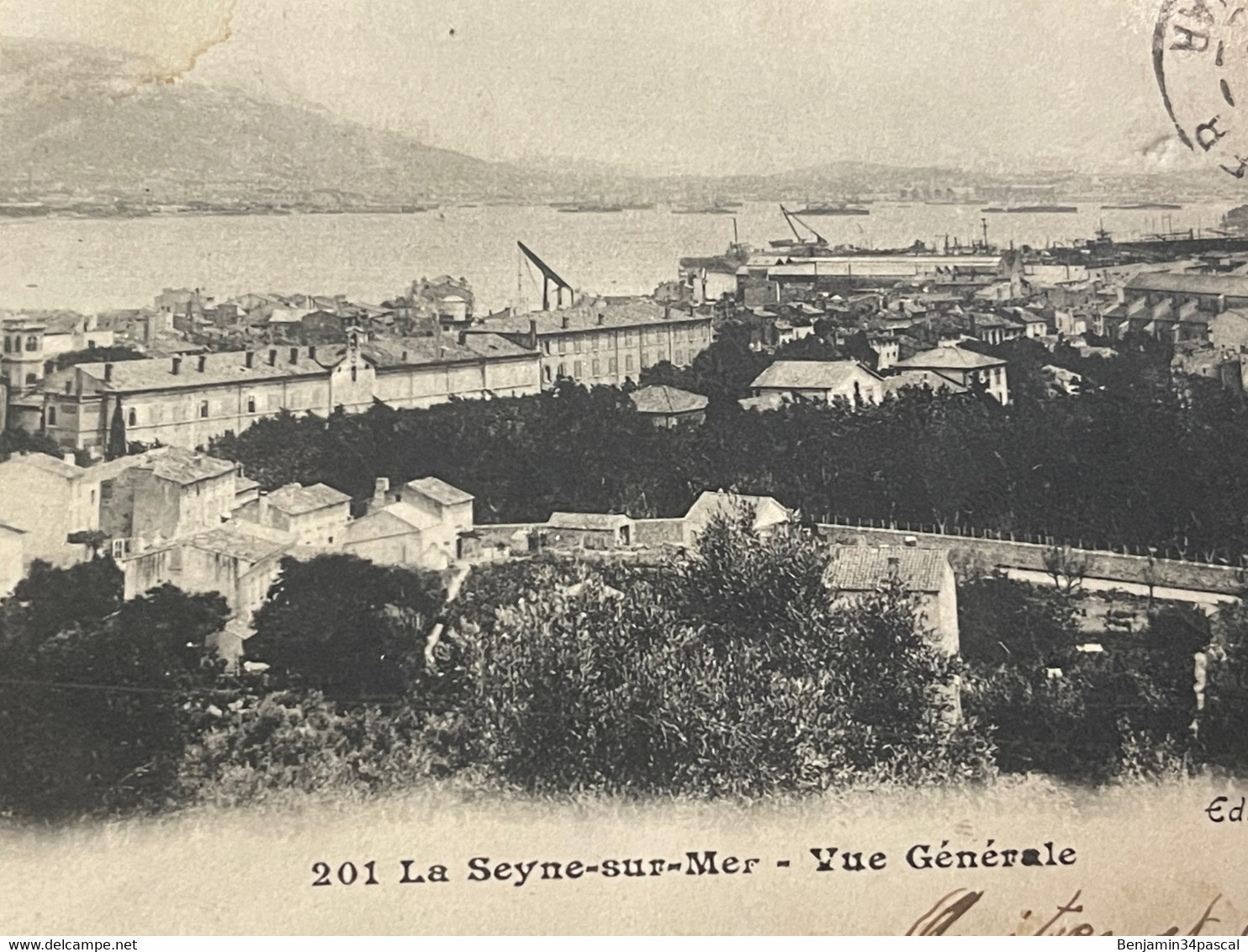 Cpa 83 La Seyne Sur Mer - Vue Générale - Cachet 1900 - La Seyne-sur-Mer