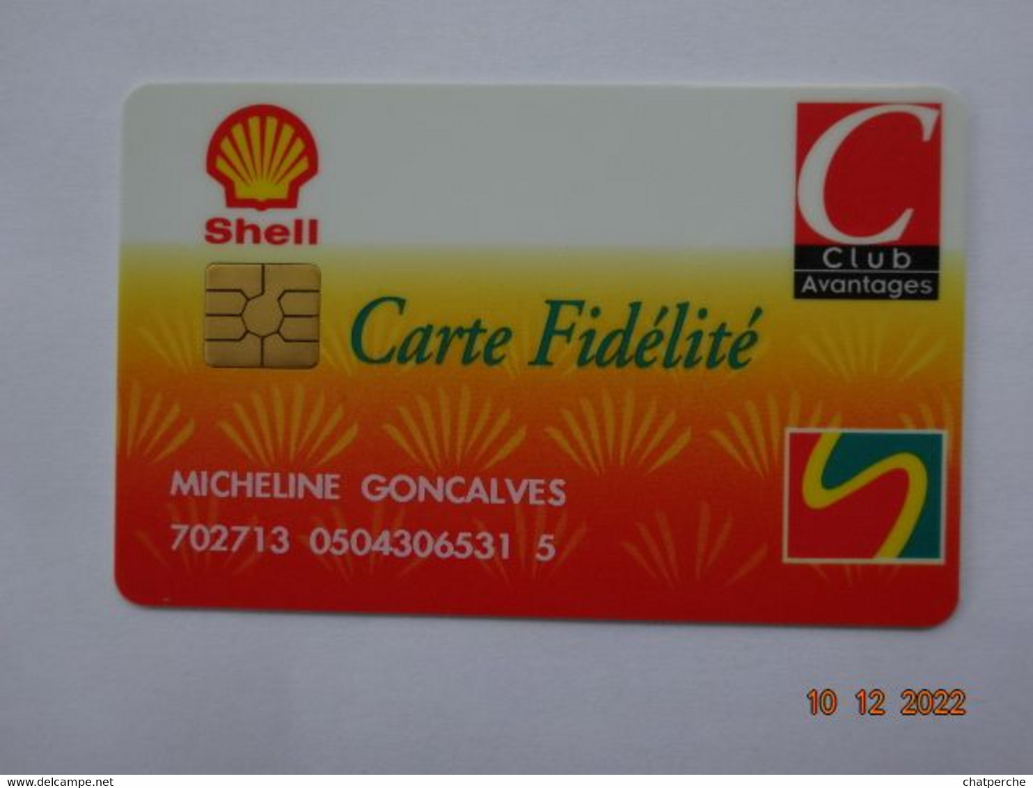 CARTE A PUCE CHIP CARD LAVAGE AUTO SHELL - Car Wash