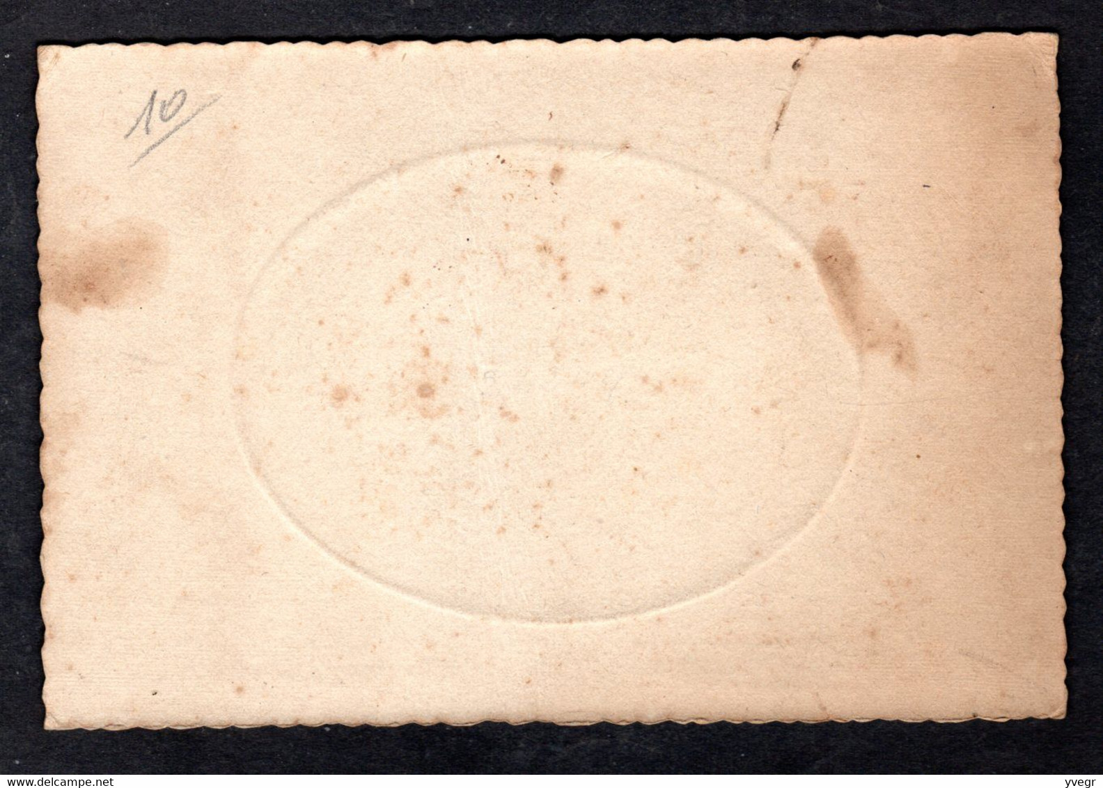 Photo D'un Bébé à Plat Ventre - B. Aurignae - St-Cyprien, Toulouse-Revel - Carton 10,5 X 16 Cm - Genealogy