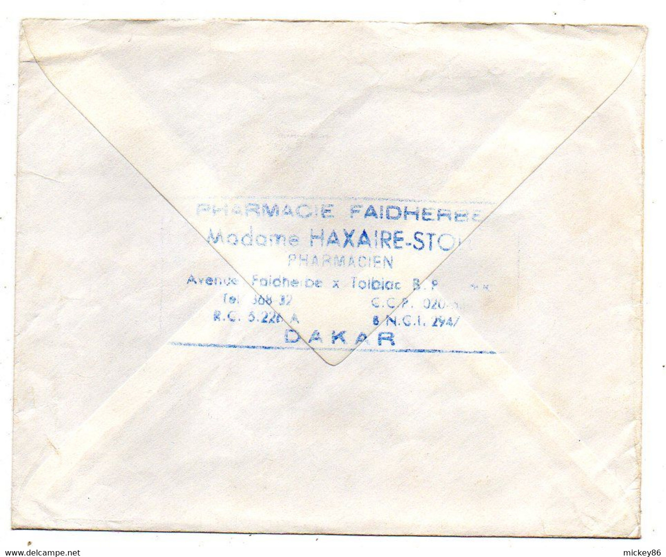 Sénégal  -1967 - Lettre DAKAR   Pour Paris -- Tps   Sur Lettre.. .  . - Senegal (1960-...)