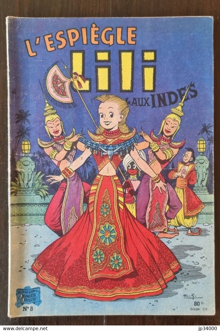 ESPIEGLE LILI Aux Indes N°8 Edition 1955. Chez S.P.E. (couverture Papier) (B) - Lili L'Espiègle