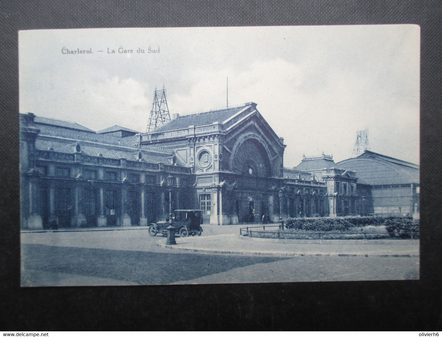 CP BELGIQUE (V2210) CHARLEROI (2 Vues) La Gare Du Sud - 1931 - Charleroi