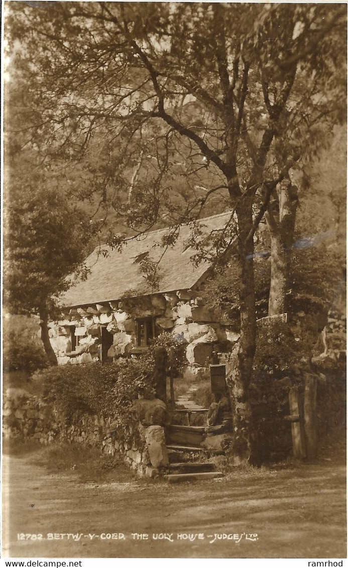BETWS Y COED, The Ugly House (Publisher - Judges Of Hastings) Date - Unknown, Unused - Carmarthenshire
