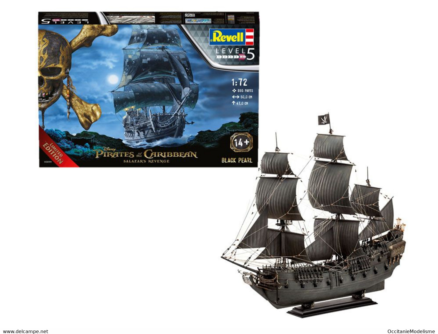 Revell - BLACK PEARL BATEAU Pirates Des Caraïbes Maquette Kit Plastique Réf. 05699 Neuf NBO 1/72 - Schiffe