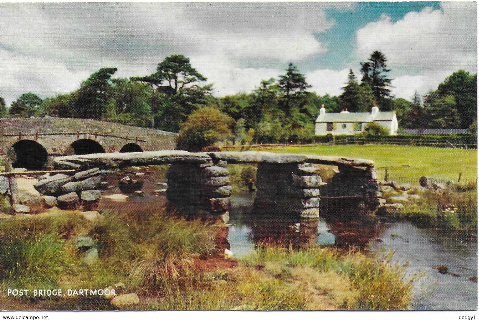 POST BRIDGE, DARTMOOR, DEVON, ENGLAND. UNUSED POSTCARD   Ty7 - Dartmoor