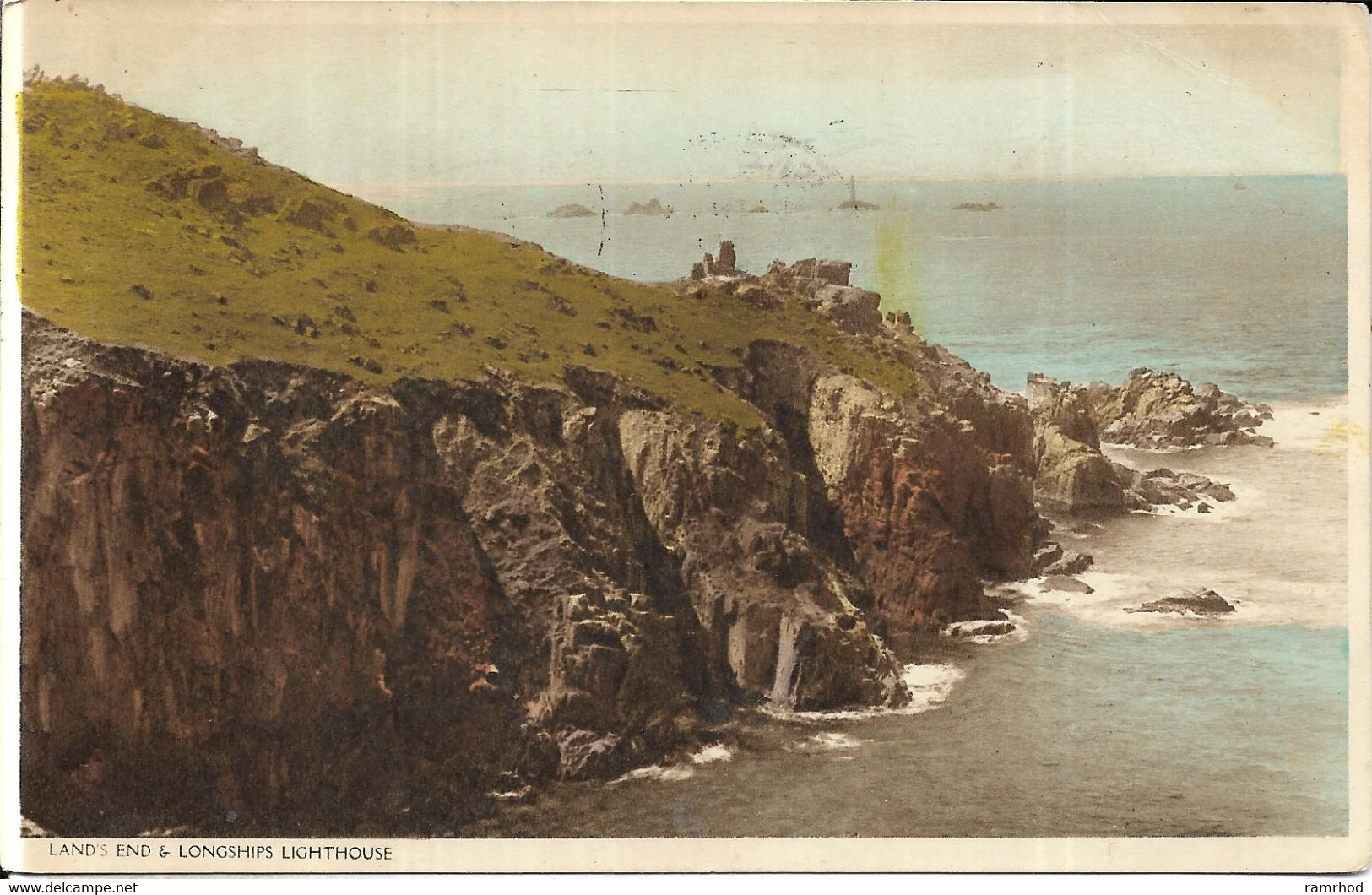 LAND'S END, Longships Lighthouse (Publisher - Unknown) Date - July, 1949, Used - Land's End