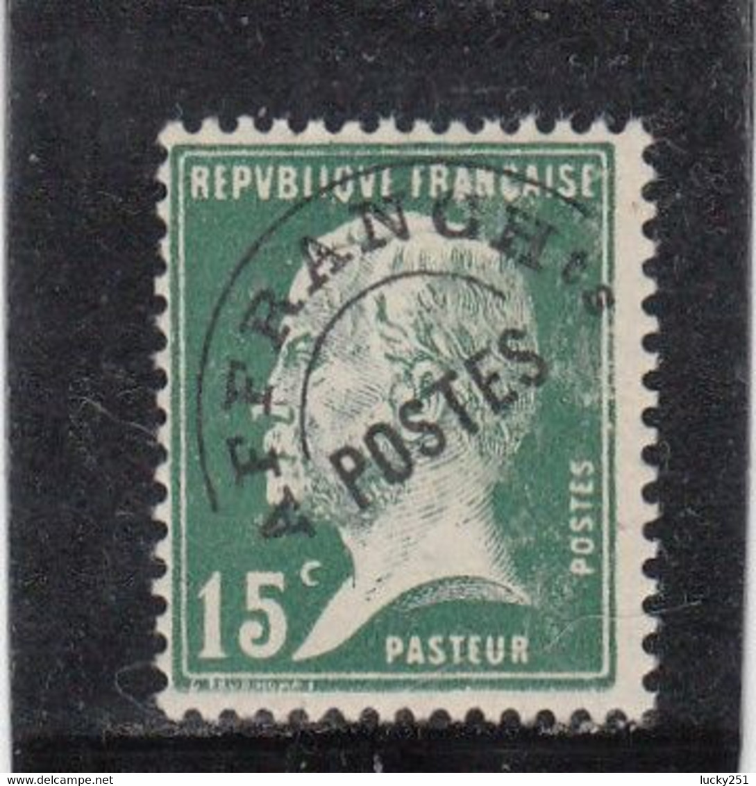 France - Préoblitérés  -  Année1922-47 - Neuf** - N° 65** - Type Pasteur - 1893-1947