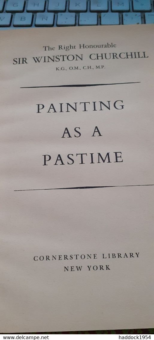 Painting As A Pastime SIR WINSTON CHURCHILL Connerstone Library 1965 - Fine Arts