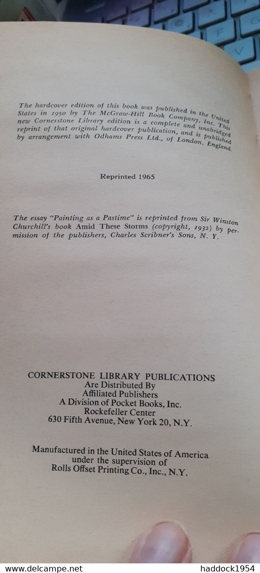 Painting As A Pastime SIR WINSTON CHURCHILL Connerstone Library 1965 - Bellas Artes