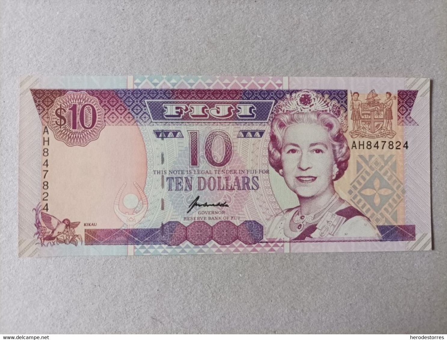 Billete De Fiji De 10 Dólares, Año 1996, UNC - Fiji