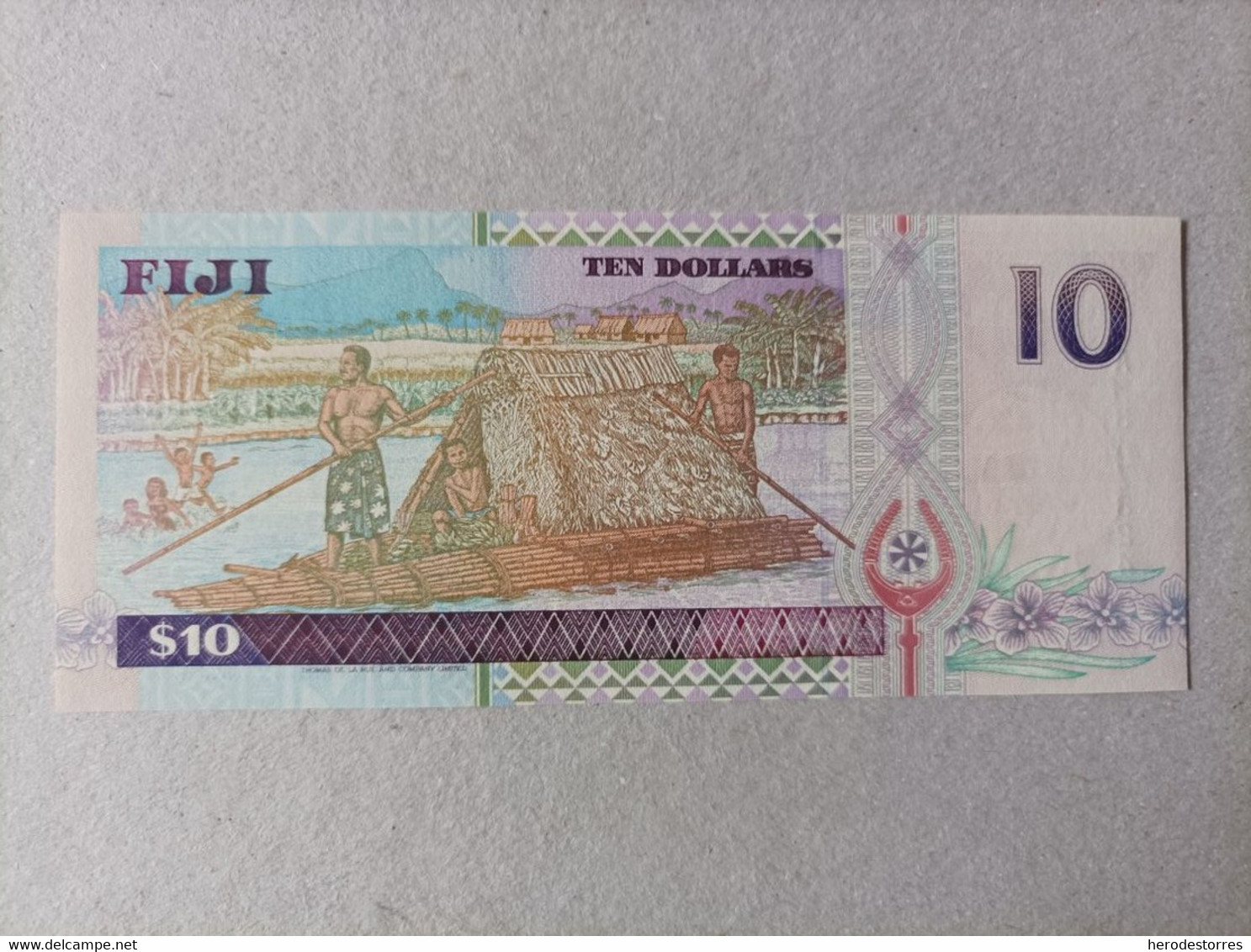 Billete De Fiji De 10 Dólares, Año 1996, UNC - Fidschi