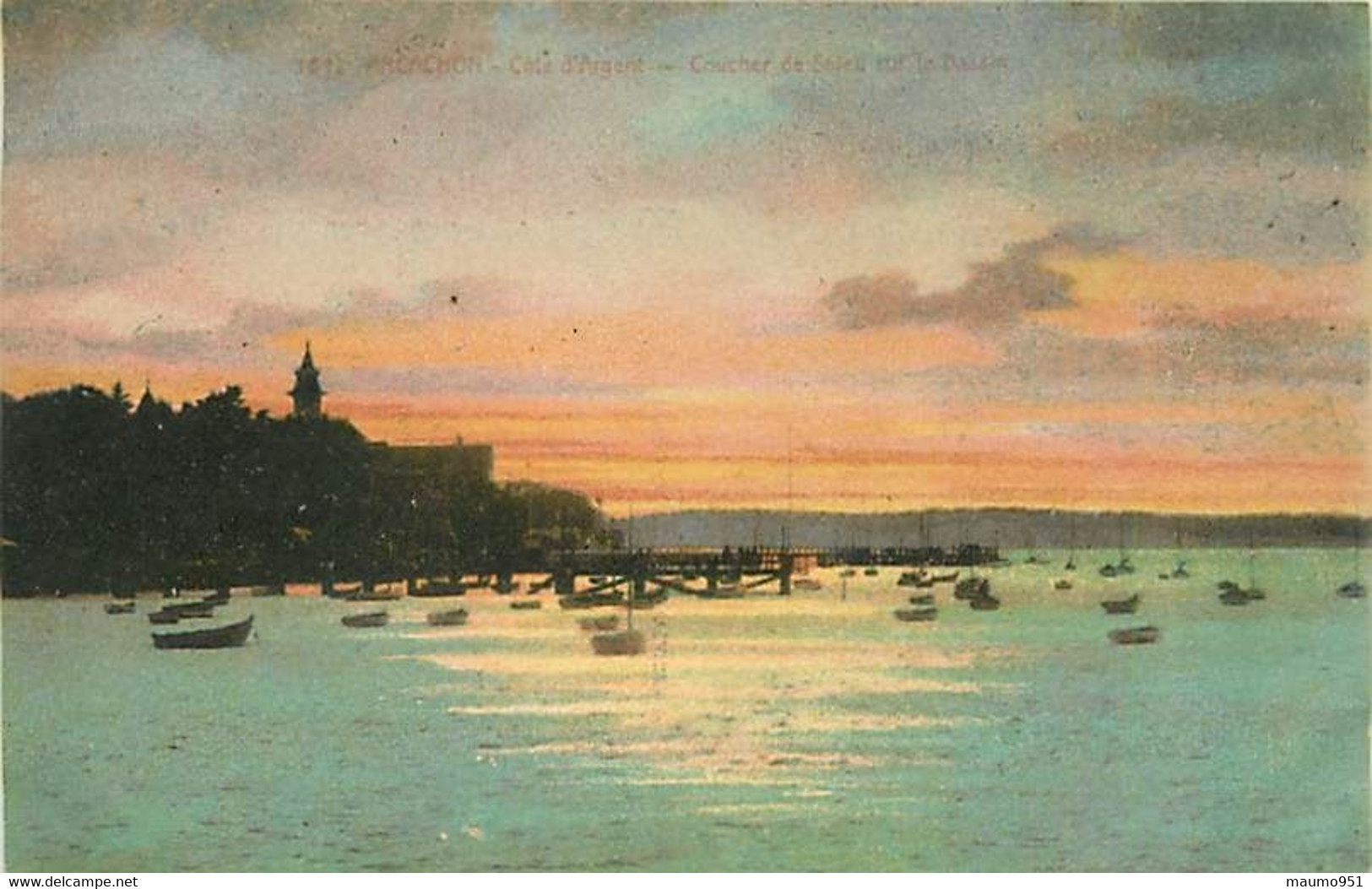 ART TABLEAU -  ARCACHON - Côte D'Argent, Coucher De Soleil Sur Le Bassin - Robert