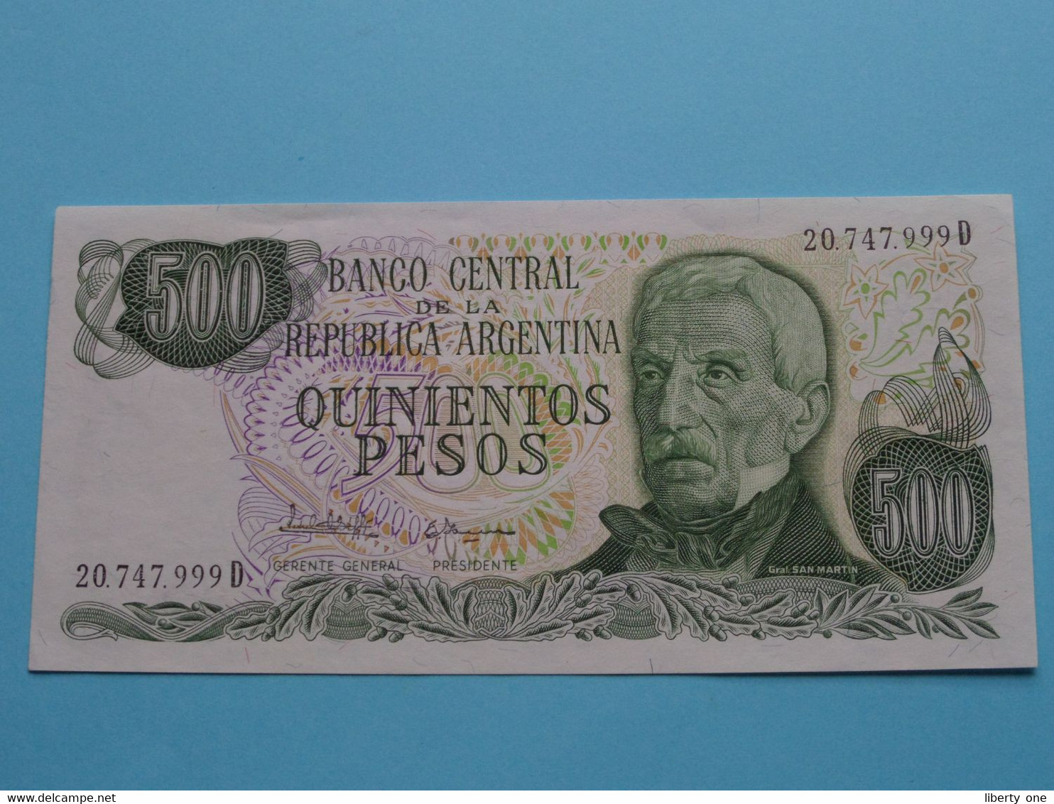 500 Quinientos Pesos ( Voir / See > Scans ) UNC ! - Argentina