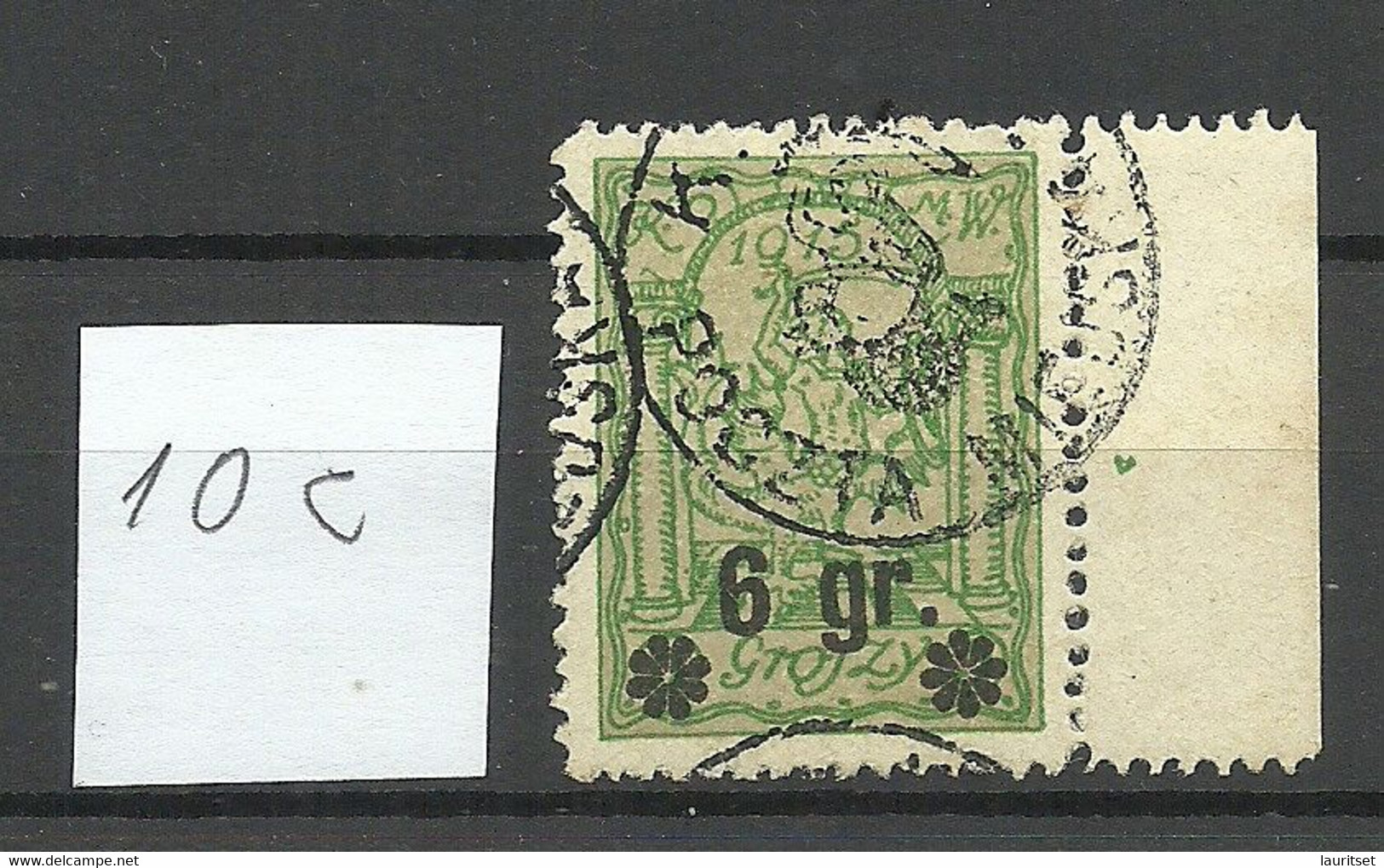 POLEN Poland 1916 Stadtpost Warschau Michel 10 C O - Used Stamps