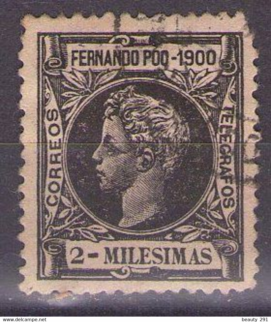 FERNANDO POO 1900 Mi 68 ALFONSO XIII USED - Fernando Po