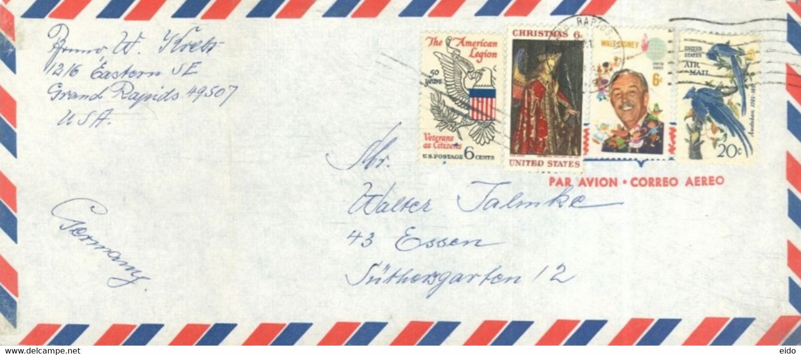 UNITED STATES - 1963 - STAMPS COVER TO GERMANY - 1961-80