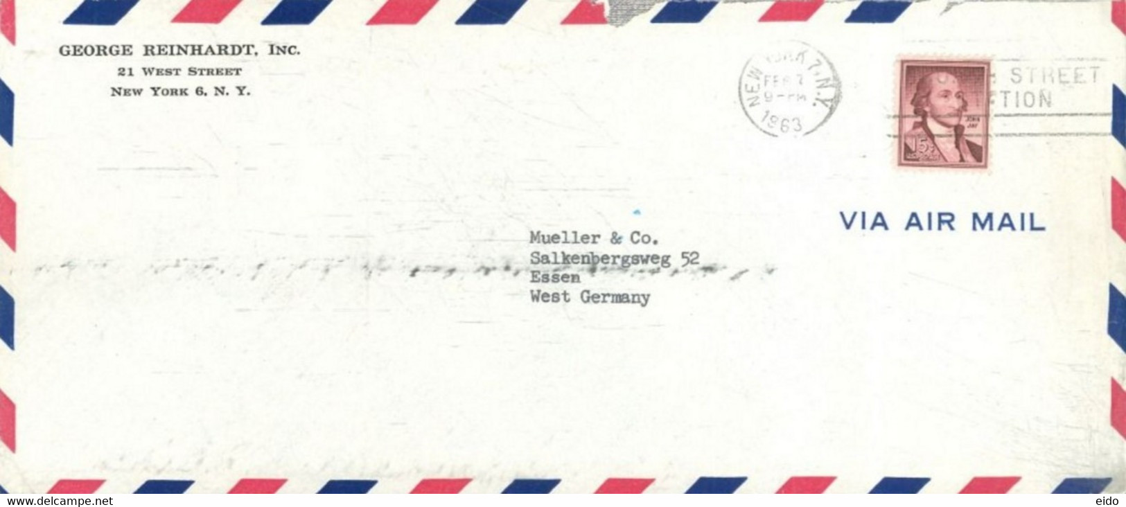 UNITED STATES - 1963- STAMPS COVER TO GERMANY. - 1961-80