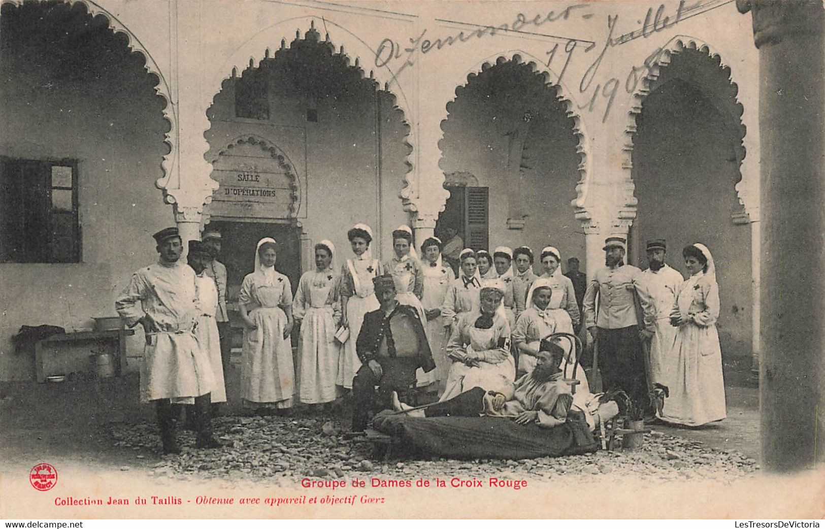 CPA Groupe De Dames De La Croix Rouge - Salle D'operation - Collection Jean Du Taillis - Malades Et Infirmieres - Cruz Roja