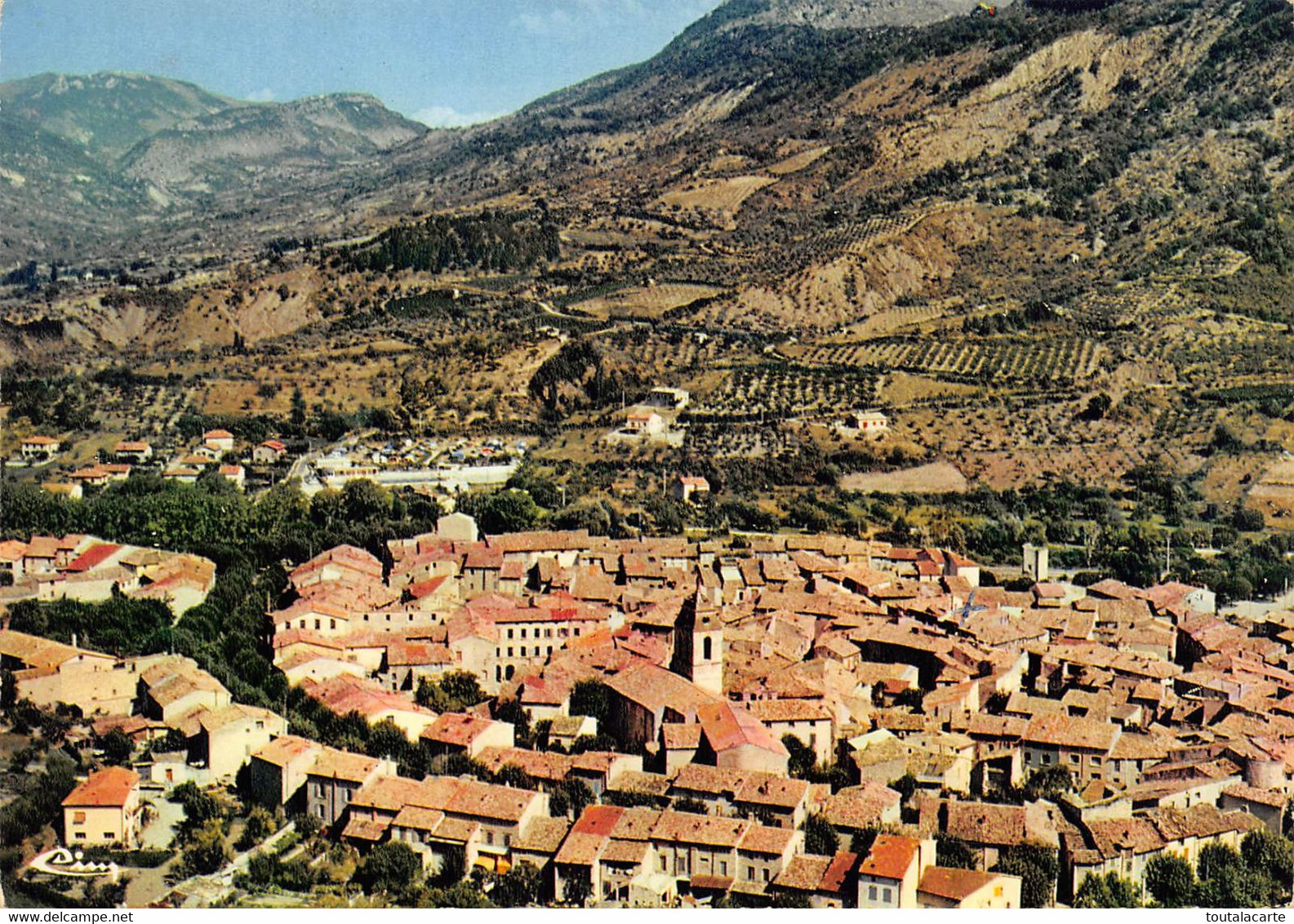 CPSM 26 BUIS LES BARONNIES VUE GENERALE AERIENNE   Grand Format  15 X 10,5 Cm - Buis-les-Baronnies