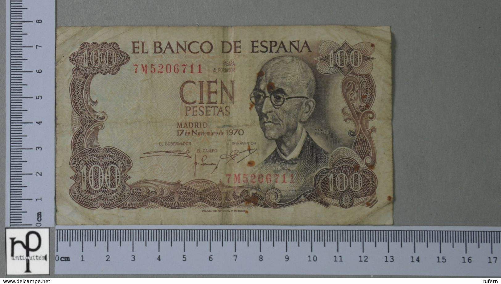 SPAIN 100 PESETAS 1970 -    2 SCANS  - (Nº52143) - 100 Pesetas