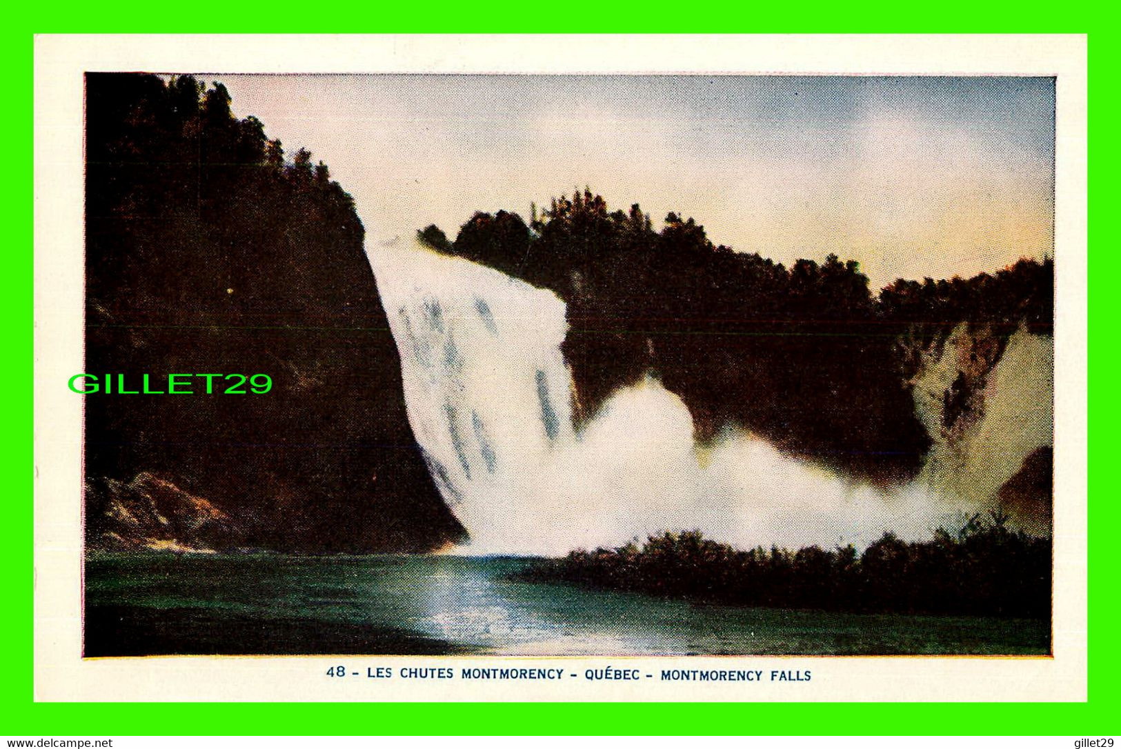 QUÉBEC - LES CHUTES MONTMORENCY - MONTMORENCY FALLS - LORENZO AUDET ENR. ÉDITEUR No 48 - - Chutes Montmorency