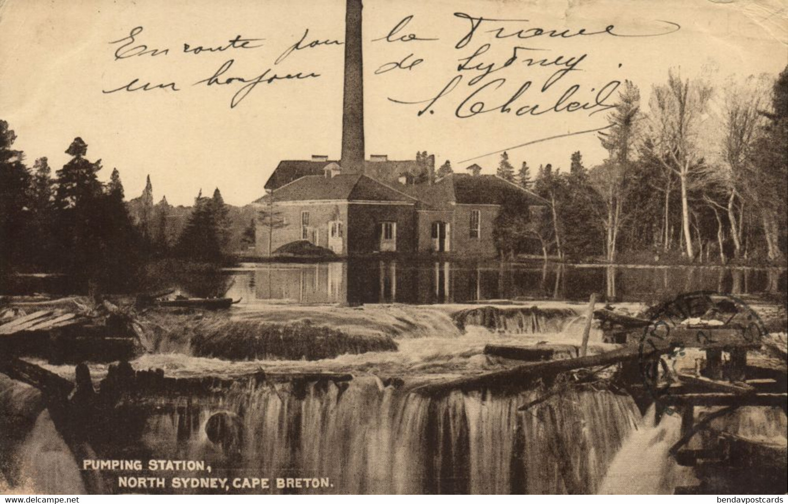 Canada, CAPE BRETON, North Sydney, Pumping Station (1912) Postcard - Cape Breton