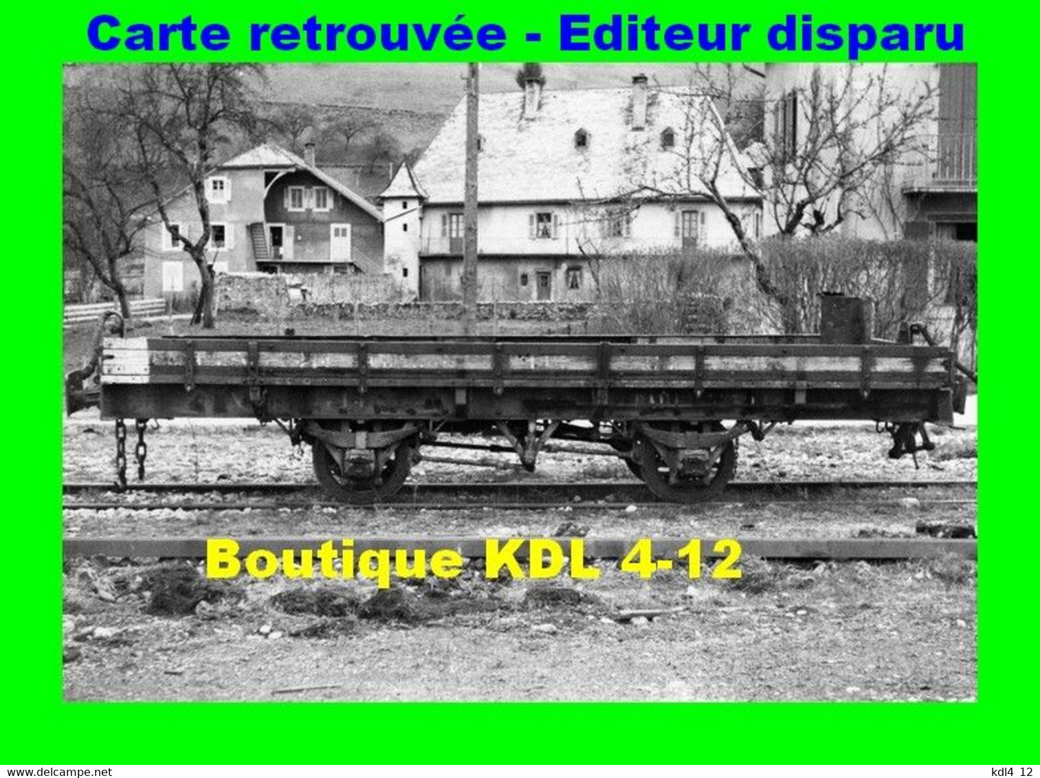 BVA 646-07 - Wagon Plat N° 2414 En Gare - BONNE - Haute Savoie - CEN - Matériel