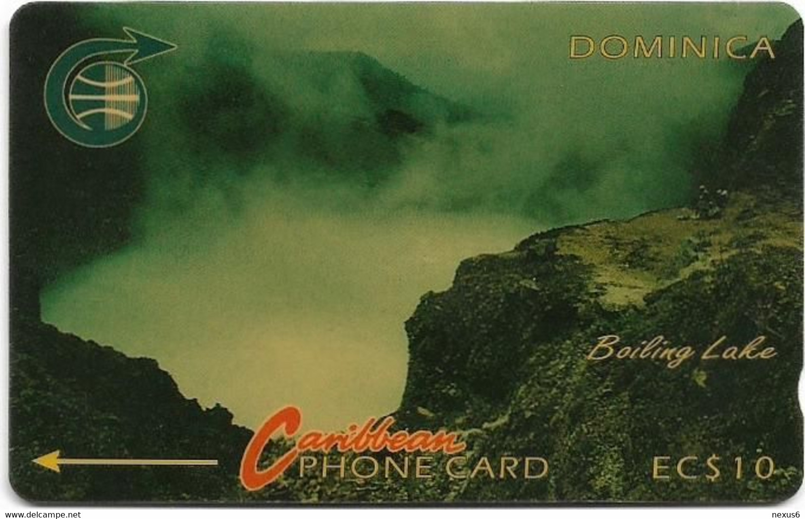 Dominica - C&W (GPT) - Boiling Lake - 4CDMA (White Stripe) - 1990, 37.227ex, Used - Dominica