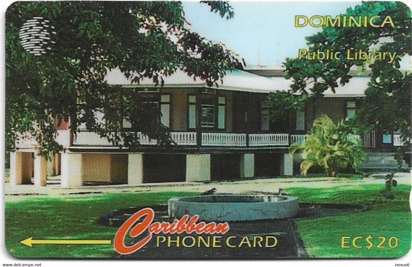 Dominica - C&W (GPT) - Public Library Bruce - 119CDMC - 1996, 20.000ex, Used - Dominica