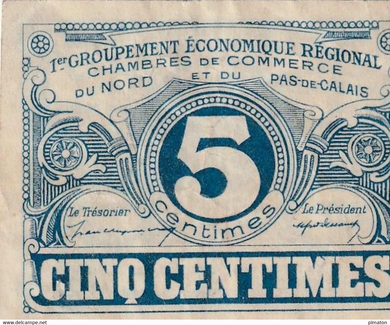 Billet De Nécessité - CHAMBRES DE COMMERCE Du NORD Et Du PAS De CALAIS - 5 Centimes - Other - Asia