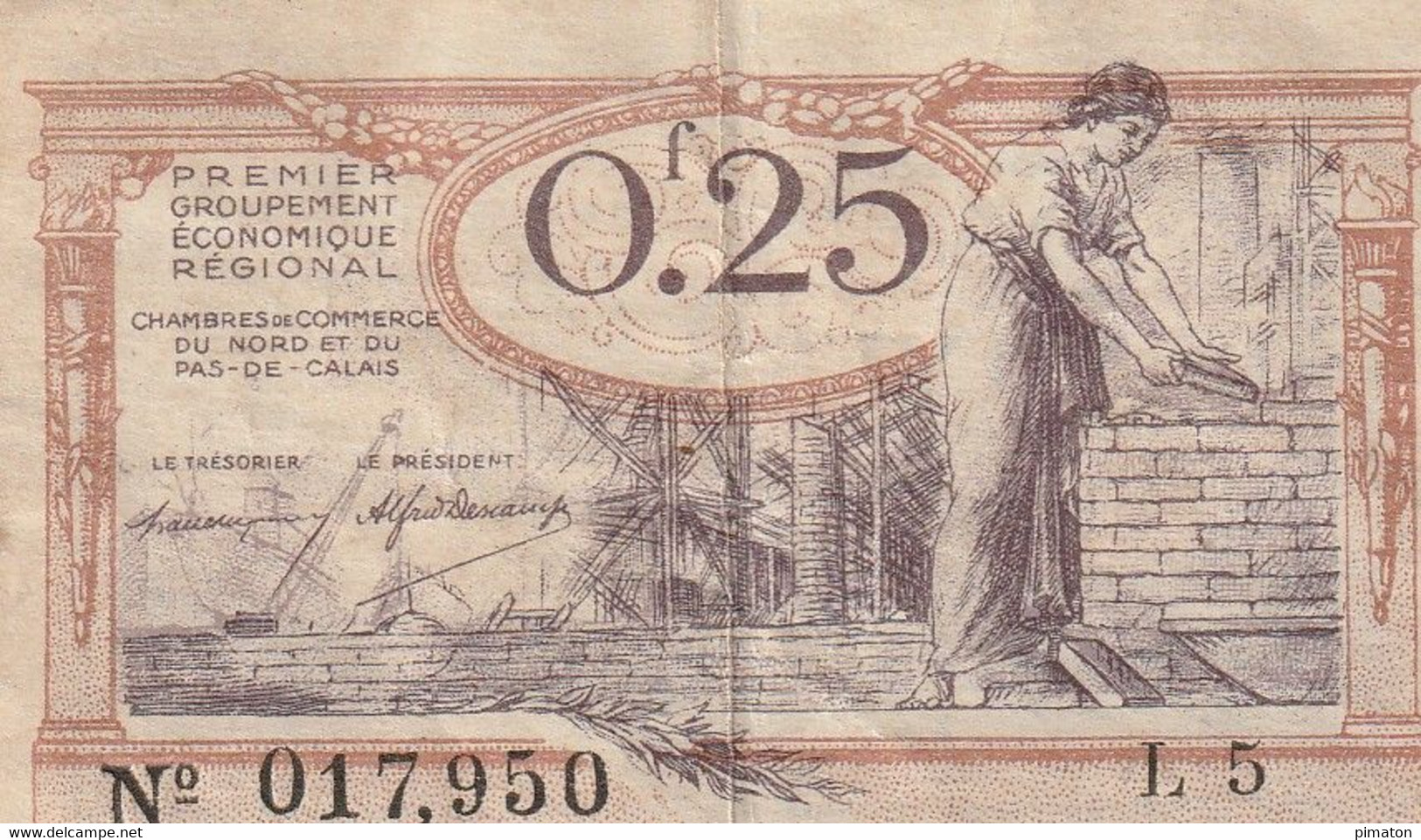 Billet De Nécessité - CHAMBRES DE COMMERCE Du NORD Et Du PAS De CALAIS - 25 Centimes - Autres - Asie