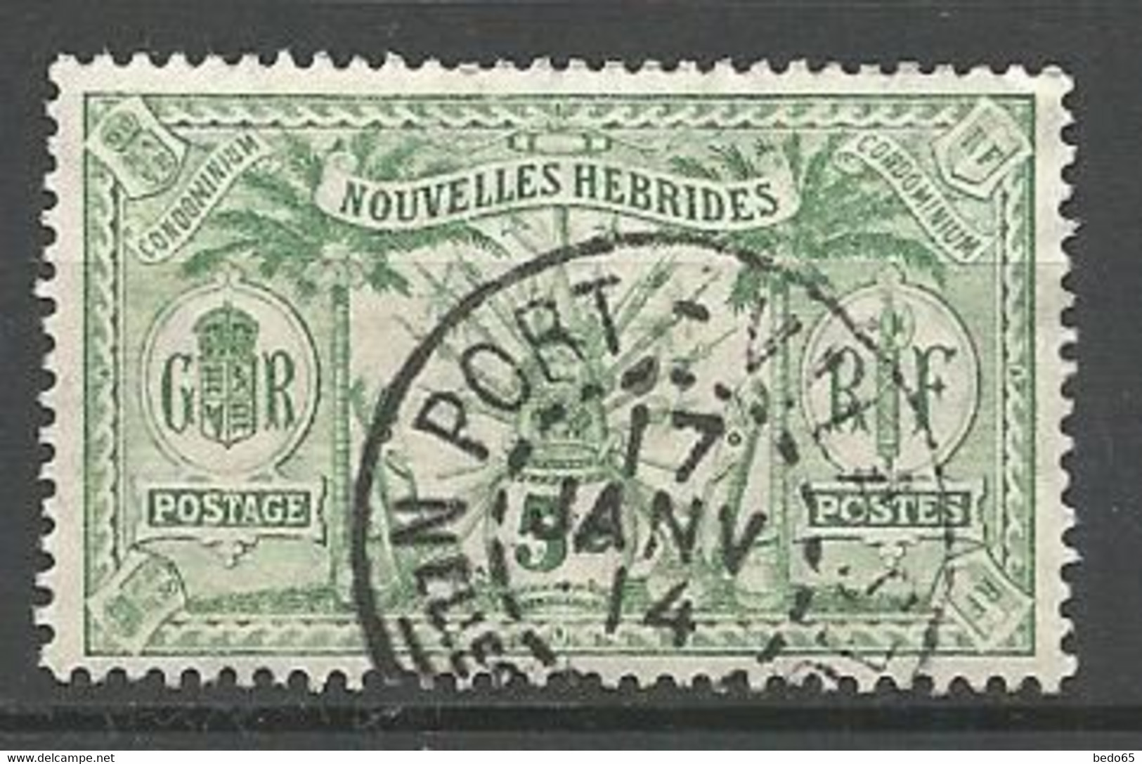 NOUVELLES-HEBRIDES  N° 27 CACHET PORT-VILA - Gebruikt