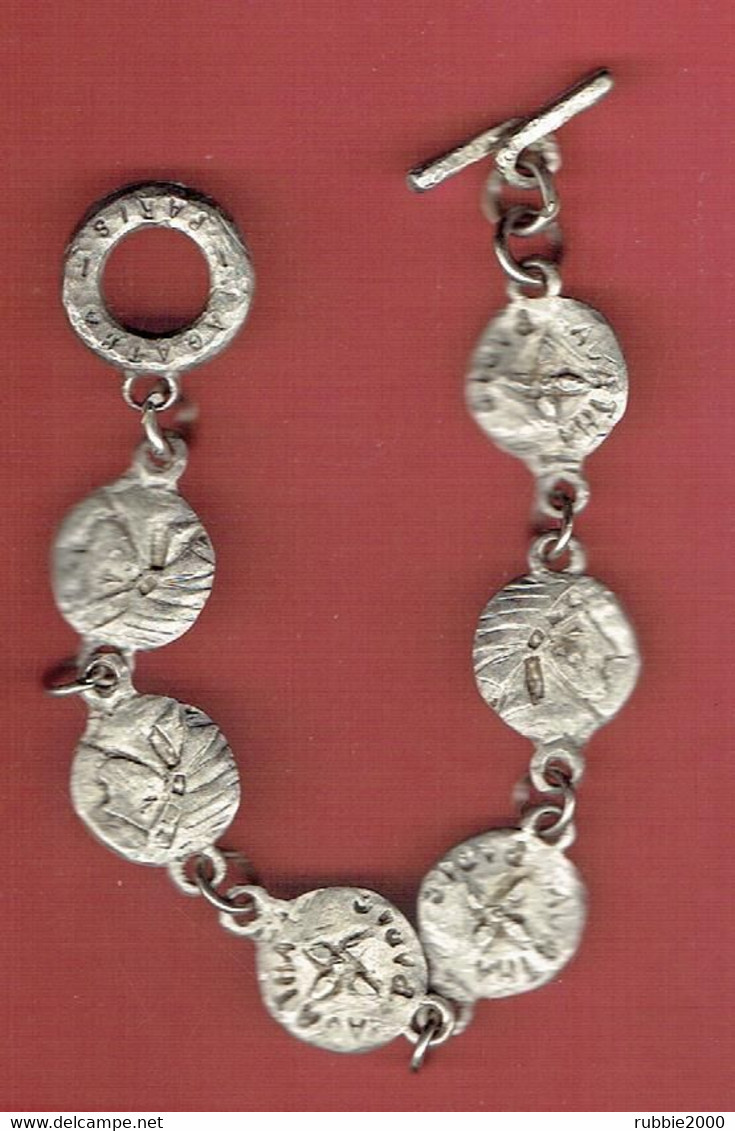 BRACELET AGATHA PARIS AVEC TETE D INDIEN EN METAL ARGENTE - Armbanden