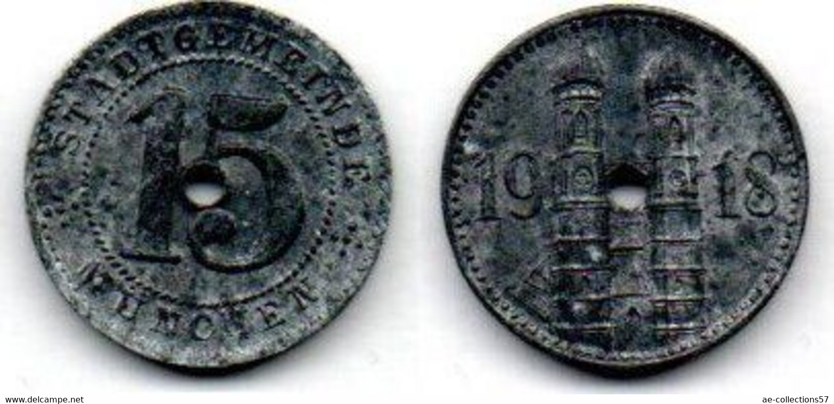 Munchen 15 Pfennig 1918 TTB - Monetary/Of Necessity