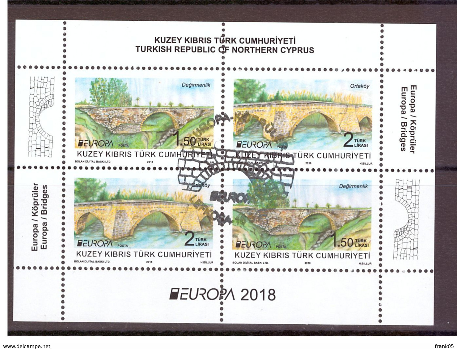 Türkisch-Zypern / Turkish Republic Of Northern Cyprus / Chypre Turc 2018 Block/souvenir Sheet EUROPA Gestempelt/used - 2018