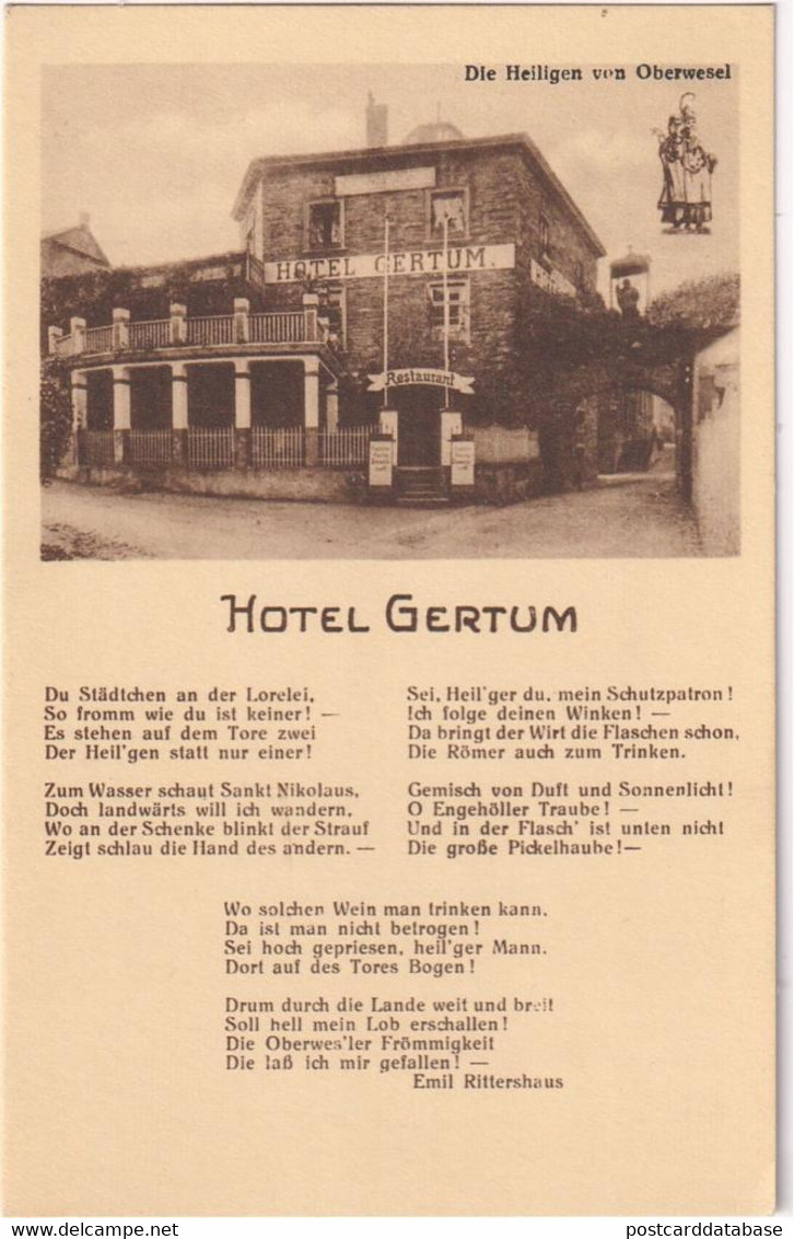 Hotel Gertum - Rheinterrassen Pension - & Hotel - Oberwesel