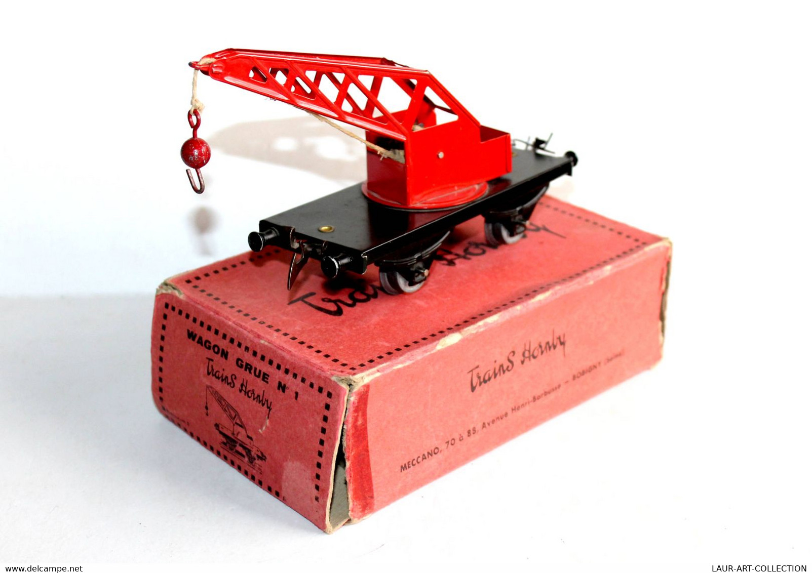 HORNBY - WAGON GRUE N°1 TREUIL, A POULIE PALAN LEVAGE, A ESSIEUX ECH:O MINIATURE - MODELISME FERROVIAIRE (2811.48) - Goods Waggons (wagons)