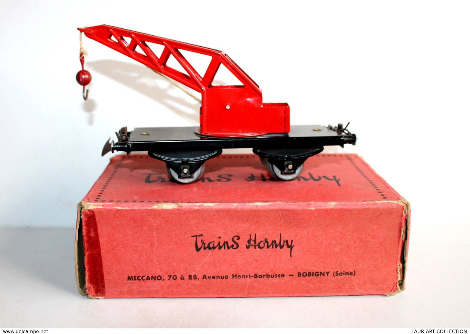 HORNBY - WAGON GRUE N°1 TREUIL, A POULIE PALAN LEVAGE, A ESSIEUX ECH:O MINIATURE - MODELISME FERROVIAIRE (2811.48) - Goods Waggons (wagons)