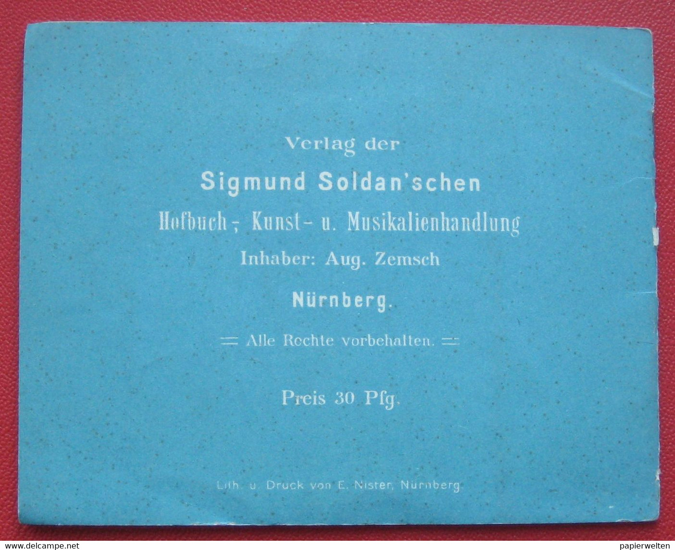 Nürnberg und die Bayerische Landesausstellung 15. Mai bis 15. Oktober 1896 / Programmvorschau?