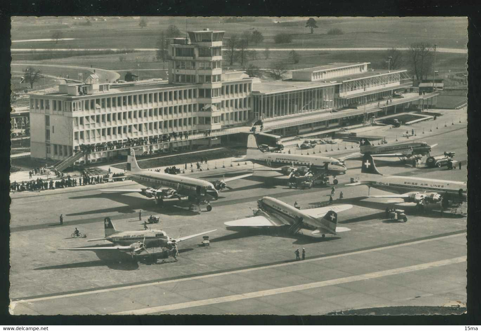 Zurich Flughafen Kloten 1953 Farben Photo - Kloten