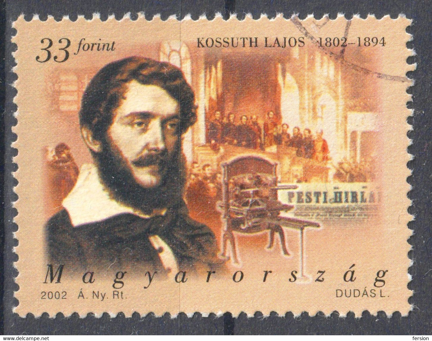 Kossuth Lajos Prime Minister  Anniv. 1802 2002 Parliament POZSONY Bratislava Slovakia HUNGARY - PRESS MAGAZINE Newspaper - Gebruikt