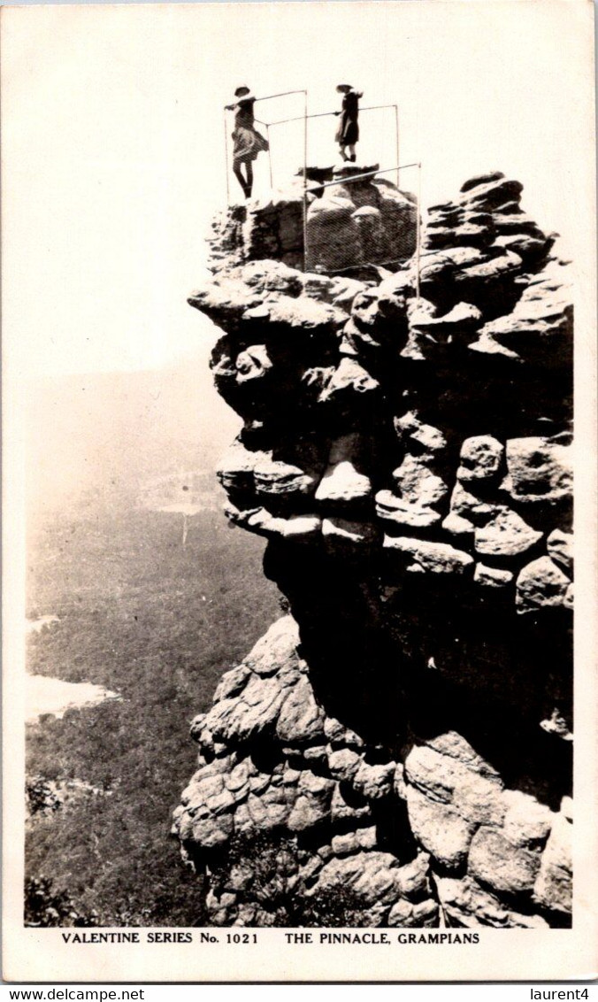 (4 M 26 A) VERY OLD - B/w  - Australia - Valentine Series Nº1021 - VIC - The Pinaccle Grampians - Grampians