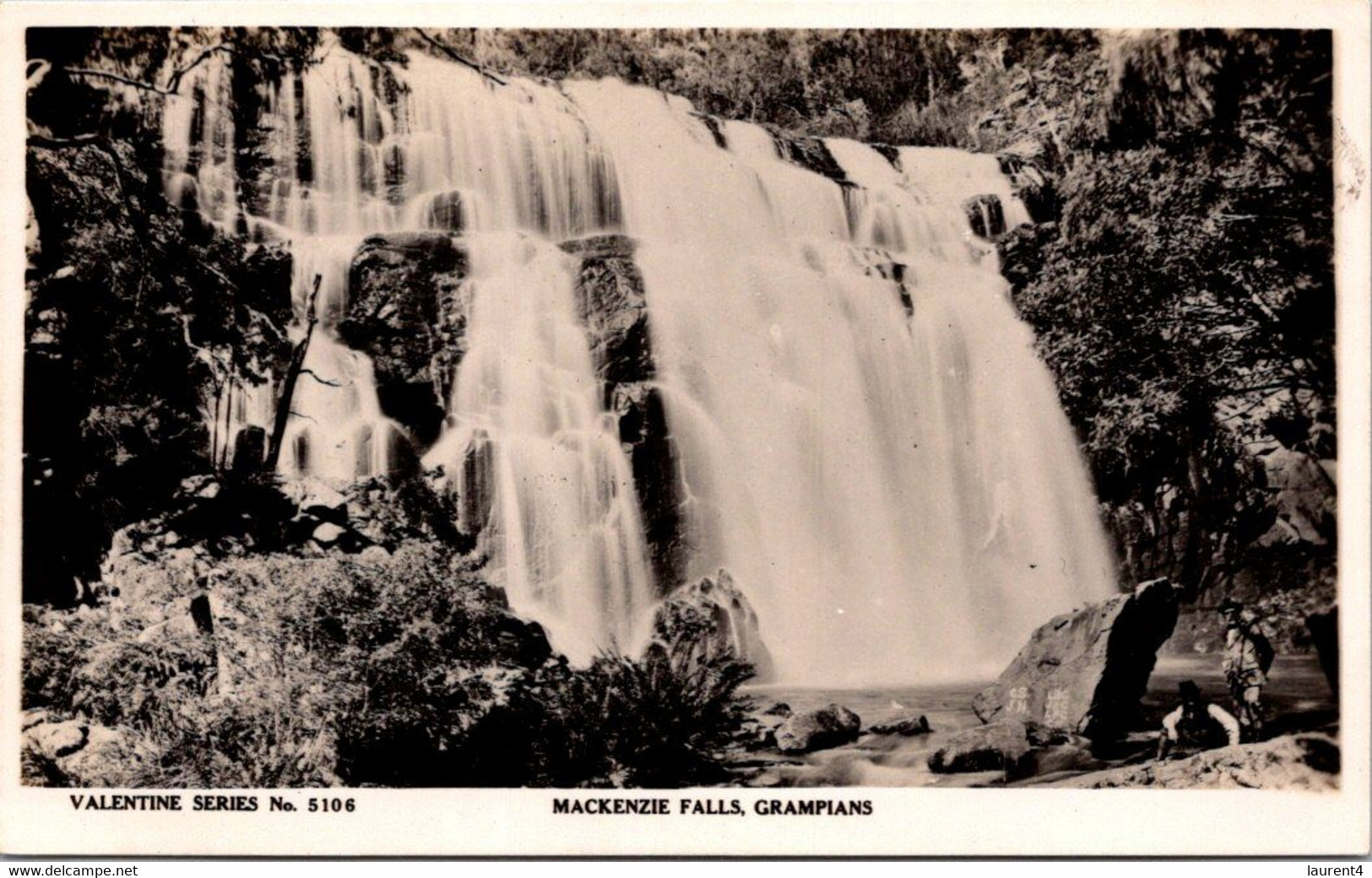 (4 M 26 A) VERY OLD - B/w  - Australia - Valentine Series Nº 5106 - VIC - Grampians Mackenzie Falls - Grampians
