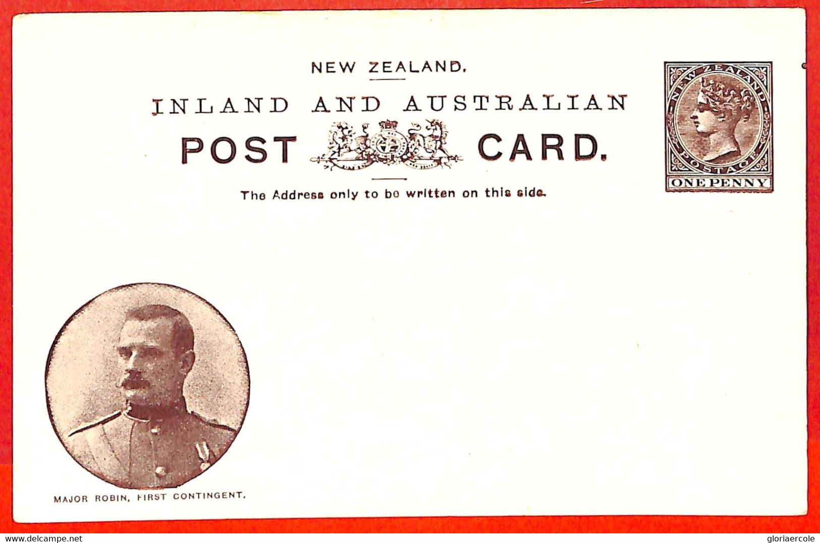 Aa5140 - NEW ZEALAND - Postal History -  POSTAL STATIONERY CARD Major Robin - Postal Stationery