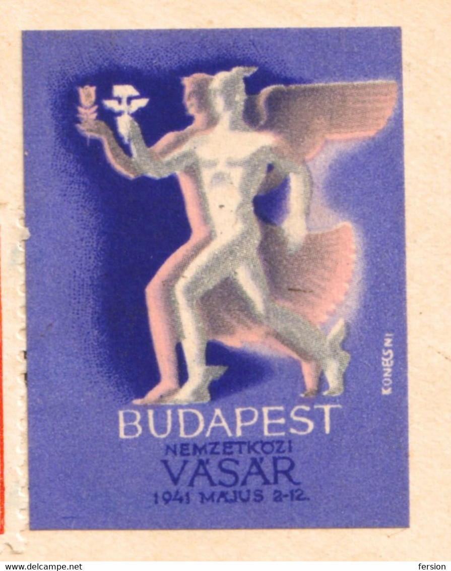 Bánffyhunyad Huedin return postmark revisionism WAR Transylvania 1941 Hungary Romania triangle LABEL CINDERELLA VIGNETTE