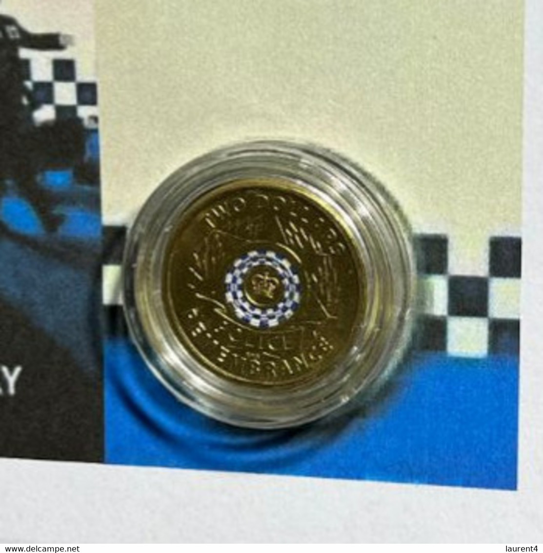 (4 M 27) 2019 Australian National Police Remembrance Coin On Cover With COVID19 Police & Army Stamp - 2 Dollars