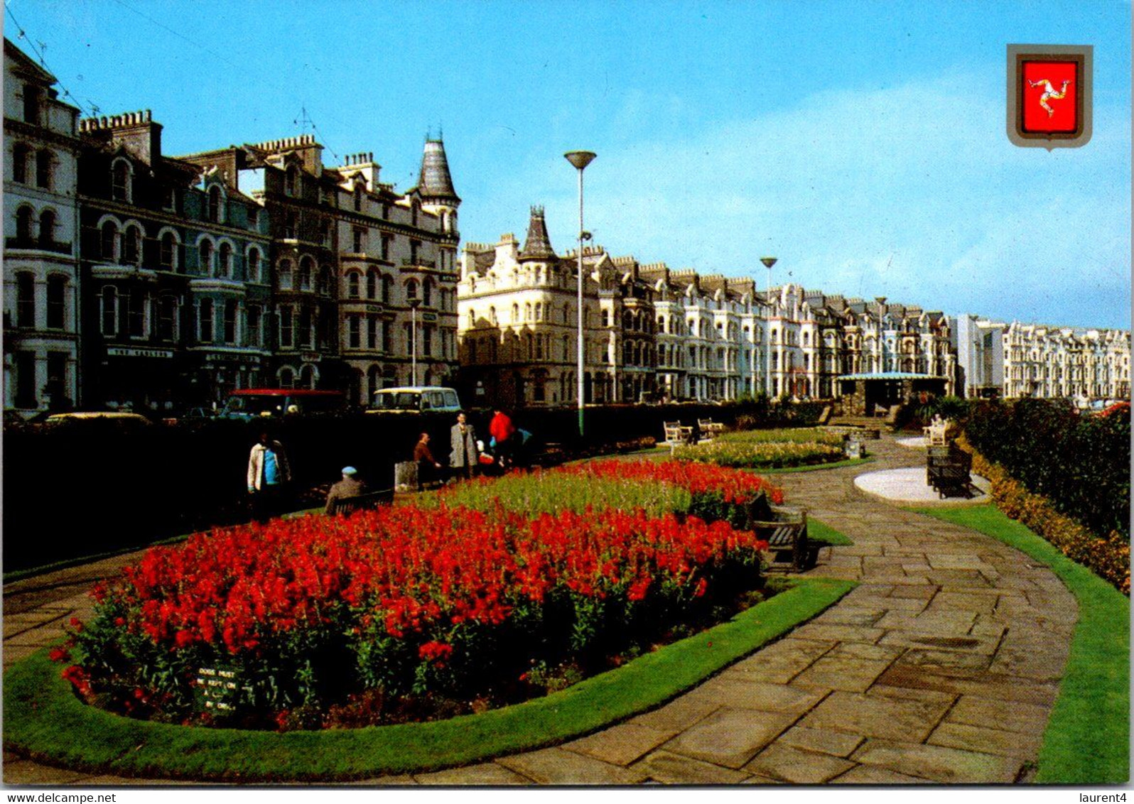 (4 M 28) Isle Of Man - Posted - Gardens & Pronenade Douglas - Isle Of Man