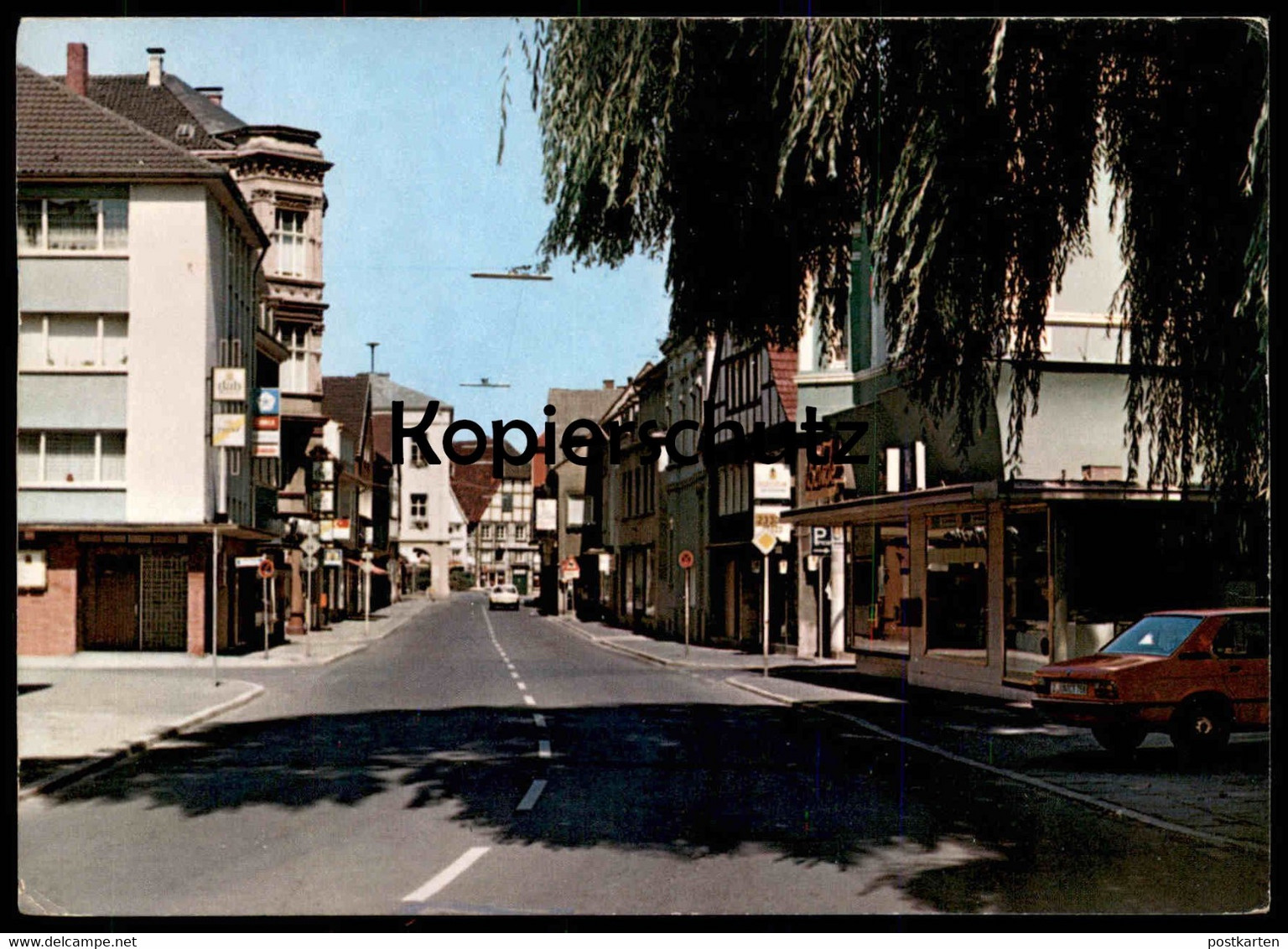 ÄLTERE POSTKARTE KAMEN IN WESTFALEN BAHNHOFSTRASSE Auto Car Ansichtskarte Cpa Postcard AK - Kamen